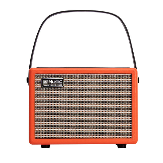 Coolmusic-Stringed Music Instrument, Electric Guitar Amplifier, Rechargeable, 15W Headphone, Wireless Connect, Distortion